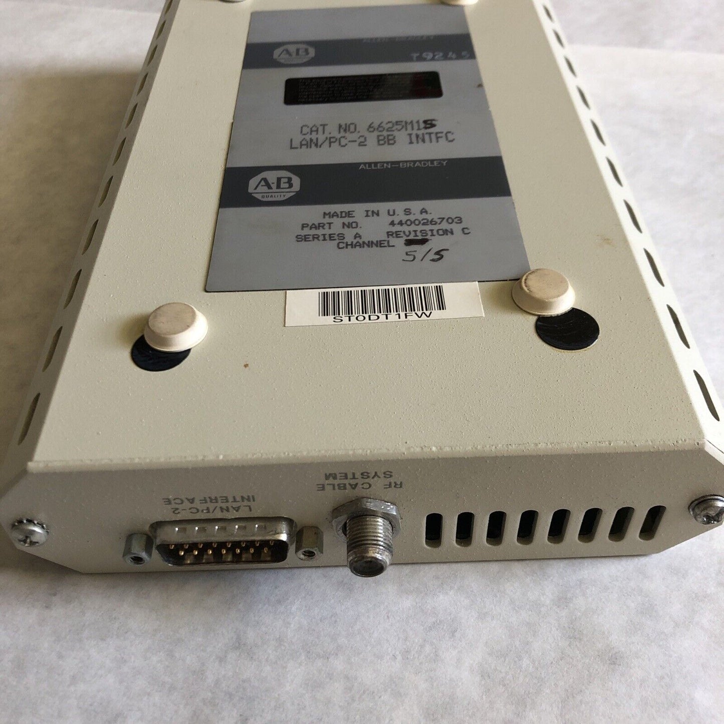 Allen Bradley 6625M1s,Lan/Pc-2 Bb Intfc 6625M1r,Band Interface,440026904,Cf