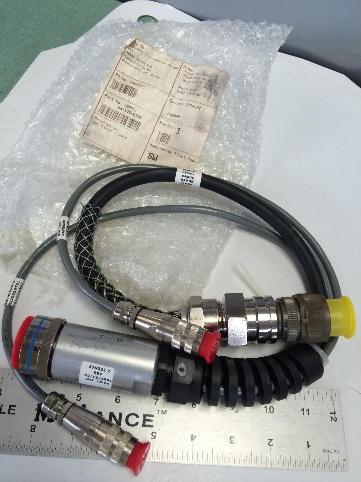 New Sw 88-158-0590,1504588 1074308, Mec-16-06,576032 2 Connector Cable,Fc