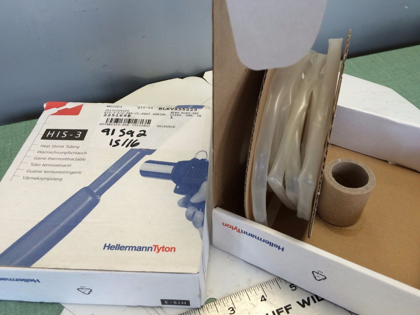 New Hellermanntyton His-3-6/2-Pex-Cl Tubing Heat Shrink 5M L 6Mmid,308-30603,Fc