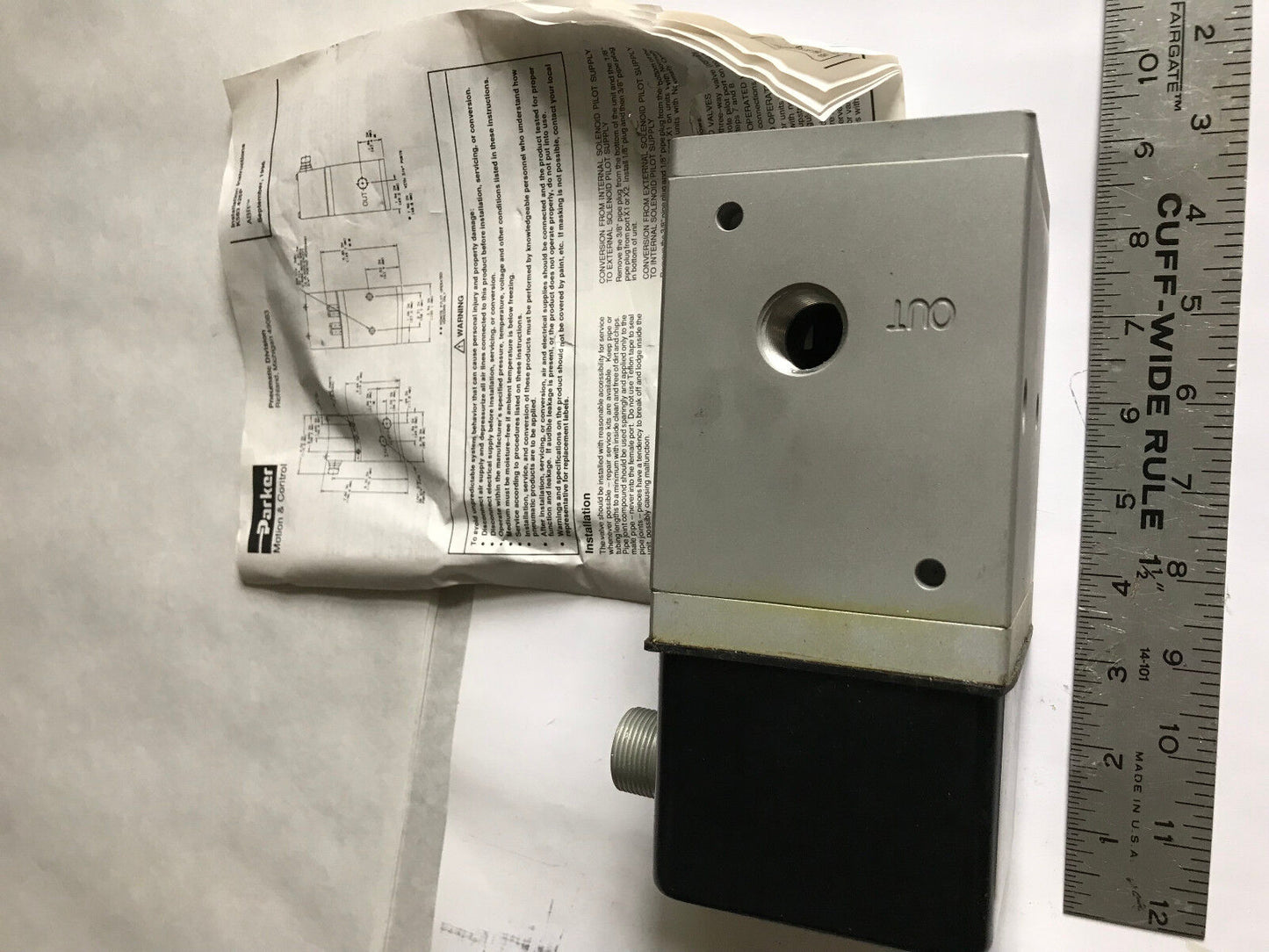 Parker Abr W21542183pa,X8987-4C,1/2" Pneumatic Automatic Binary Regulator,Es