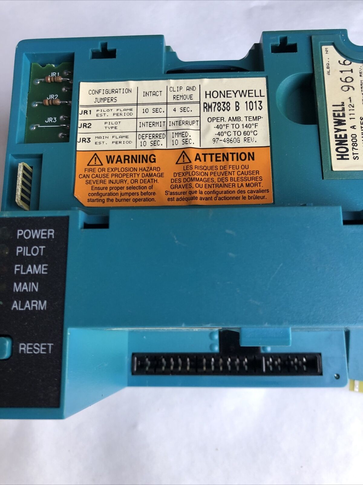 Honeywell Burner Control Rm7838 B 1013, Dynamic R7847 B 1031,St7800 A 1112,Fc