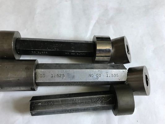 Lot The Pipe Machinery Go No Go Gage 1.525 1.505 1.515 1.499 1.509 1.505,Ad
