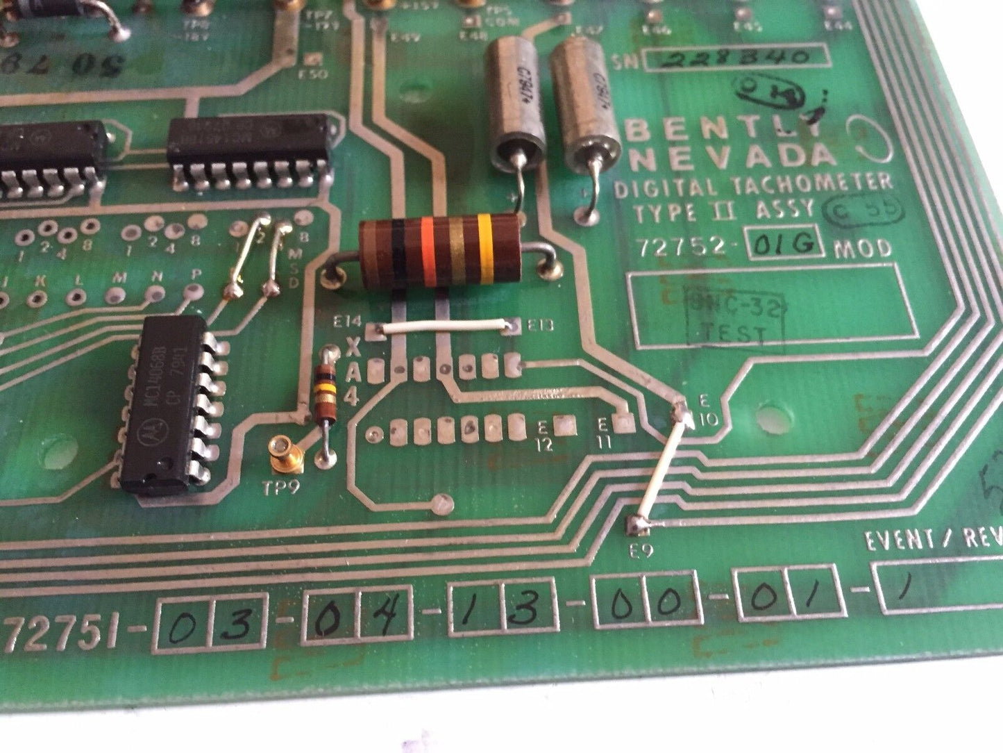 Bently Nevada 72752-01G,Digital Tachometer 72751 03 04 13 00 01 1,72111-01,Ee