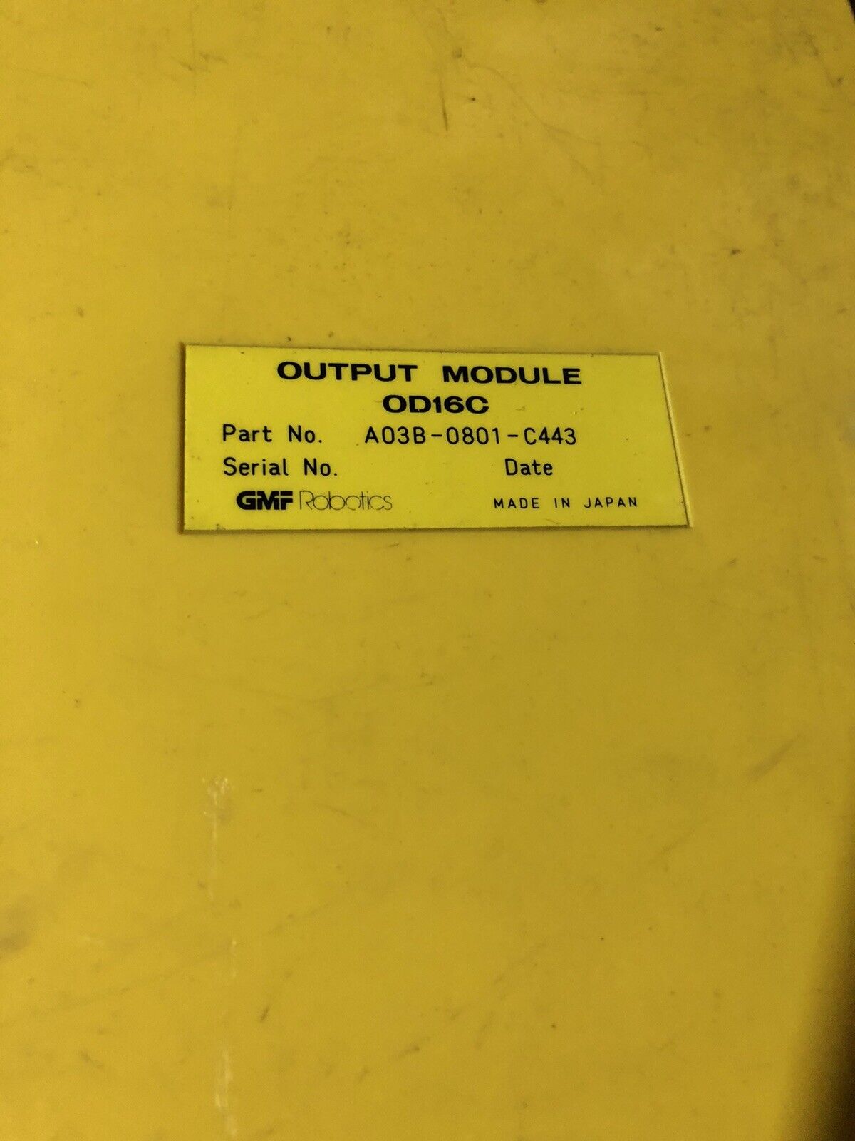 Gm Fanuc Od16c,Od 16C,Cnc Servo I/O Module Od16c A03b-0801-C443,Tn