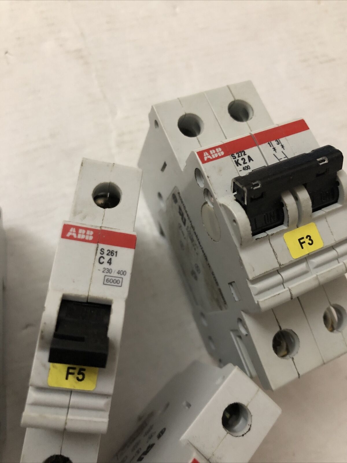 Mixed Lot 4 Abb S263,Abb S272,Abb S261,Abb B10,K2a,Abb C4 Circuit Breakers,Cs