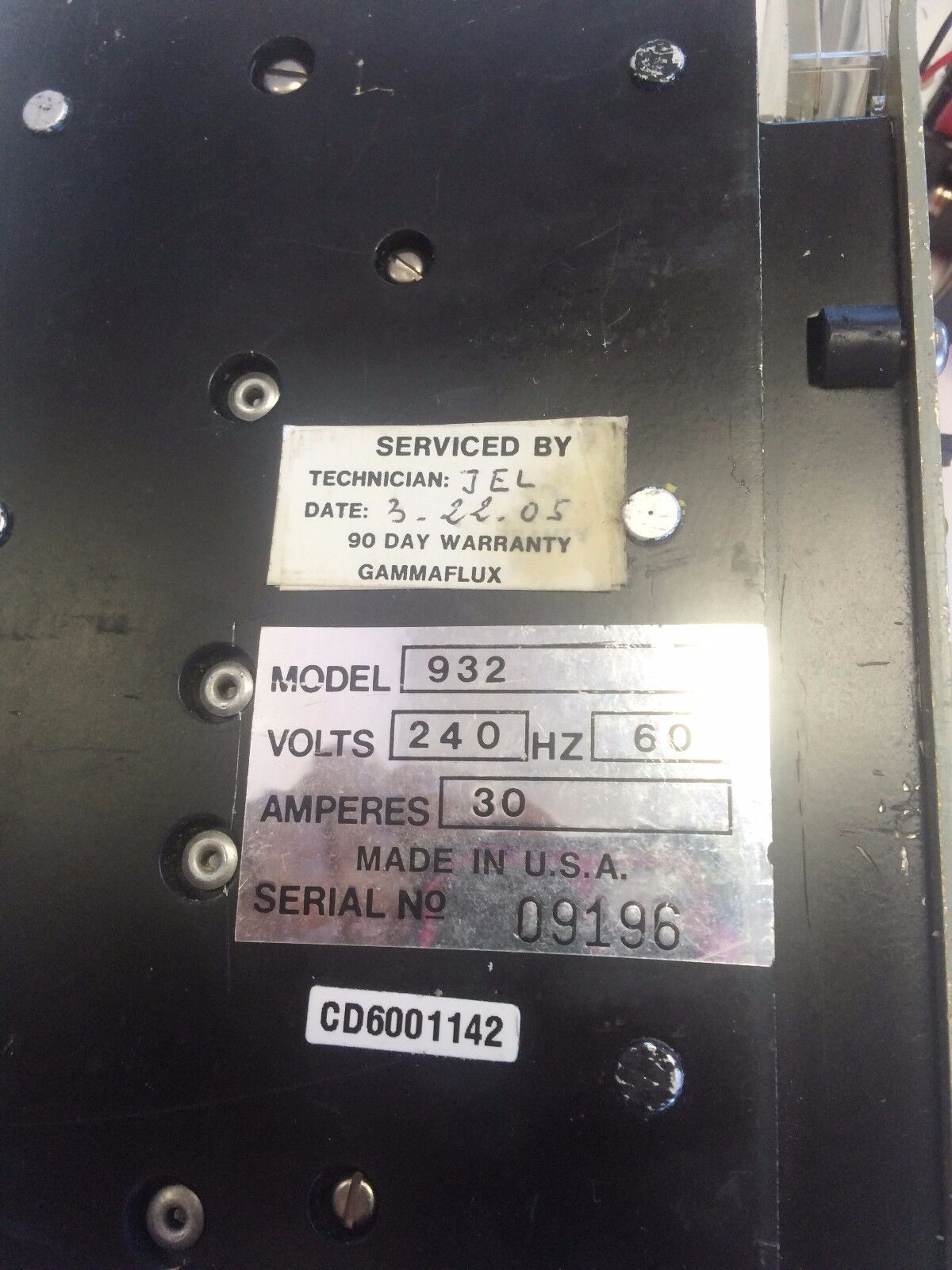 Gammaflux 932 Single Zone Temperature Control (Missed Top Part As Pics),Ct
