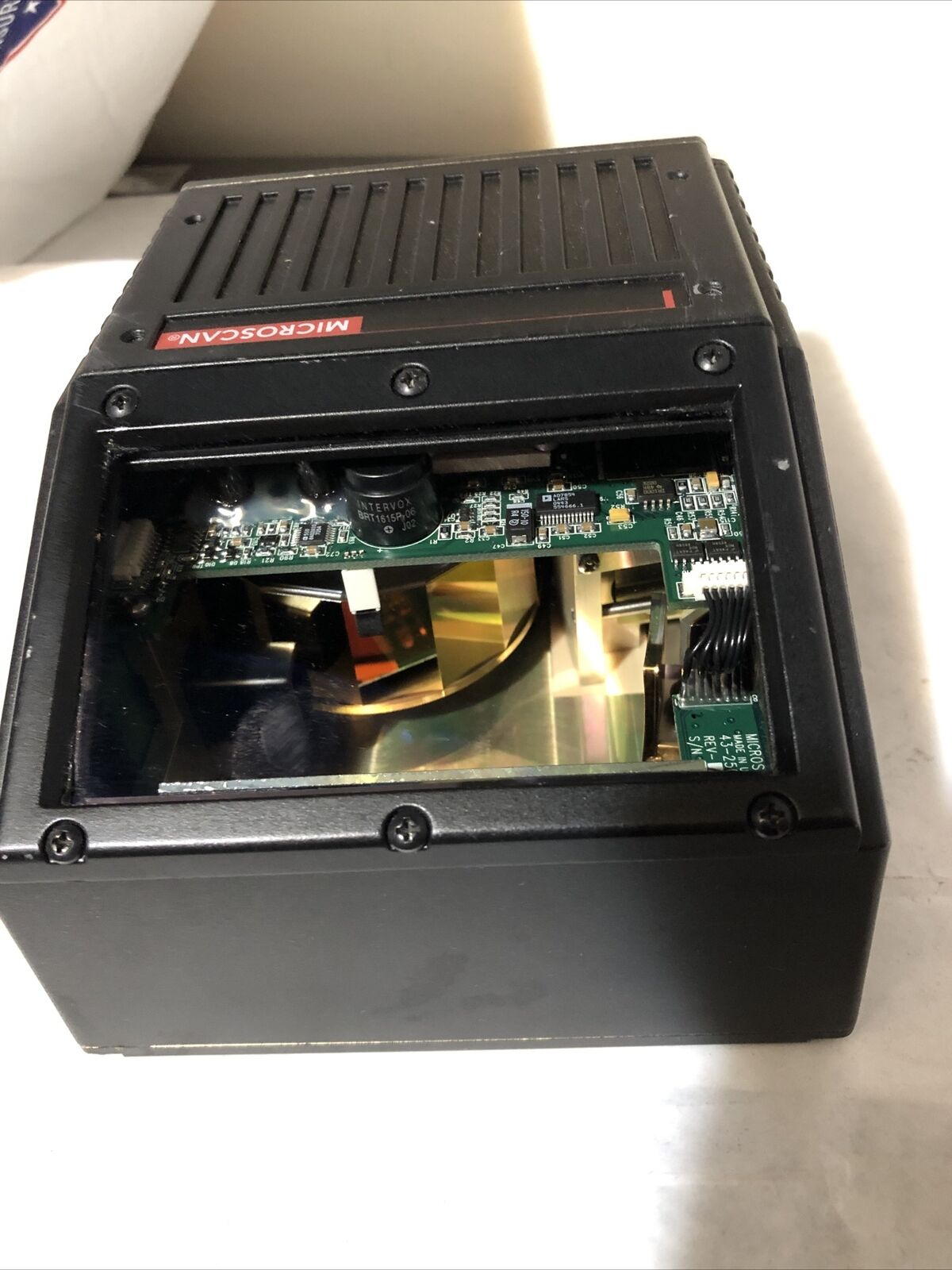 Microscan Fis-0880-0001 Bar Code Scanner Long Range Rs232/485 10-28V,Eh,Bk
