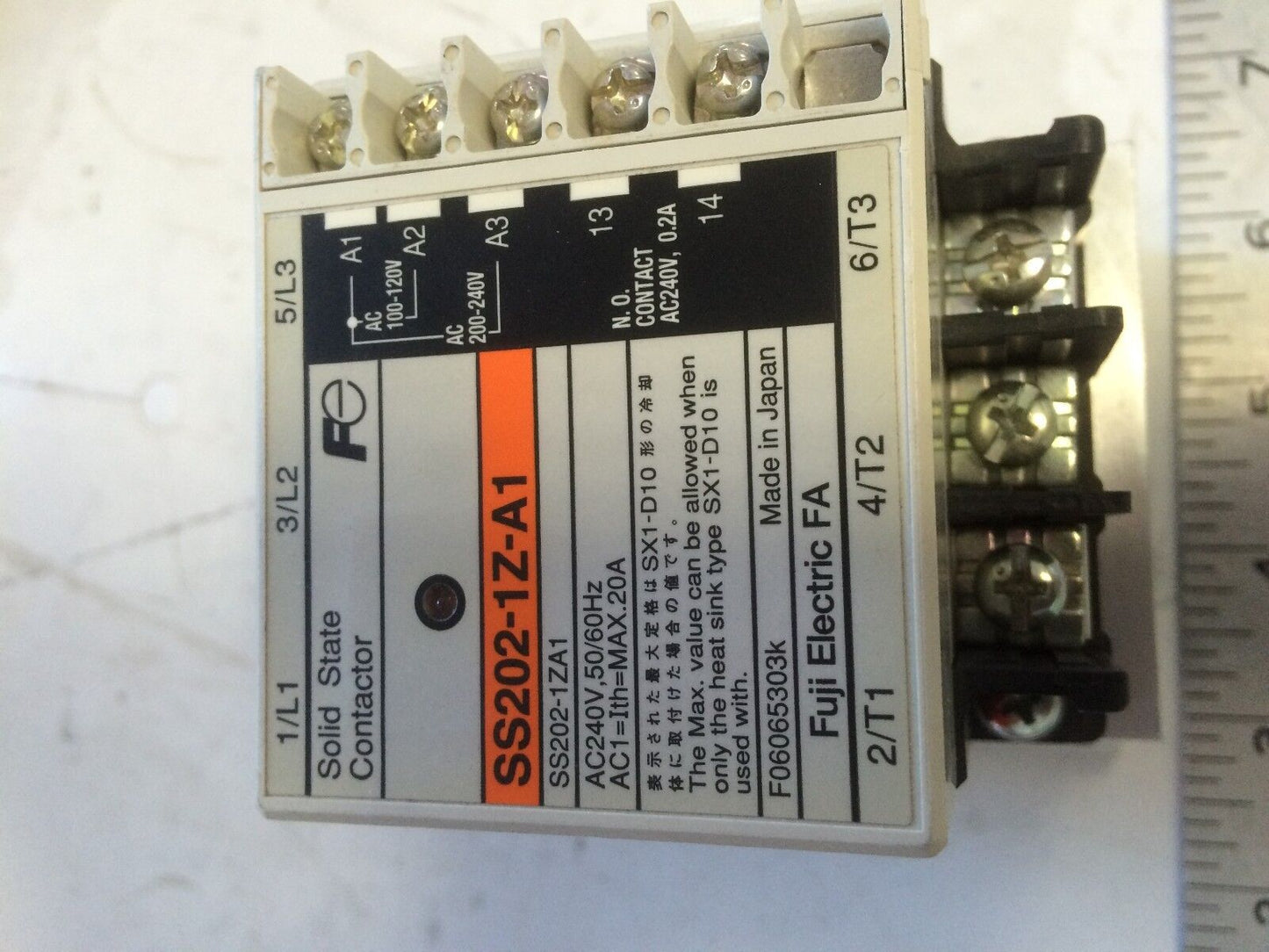 New Fuji Ss202-1Z-A1 Solid State Contactor  Heat Sink Sx1-D10 ,Ed