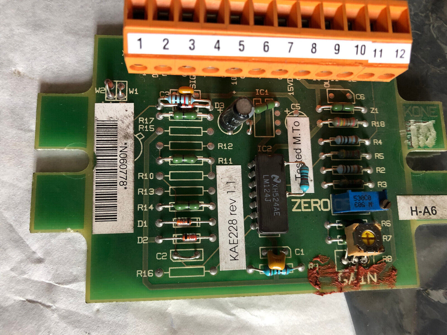 Konecranes Kae228 Rev 1.1 Amplifier,H-A6,Dd603,Aj