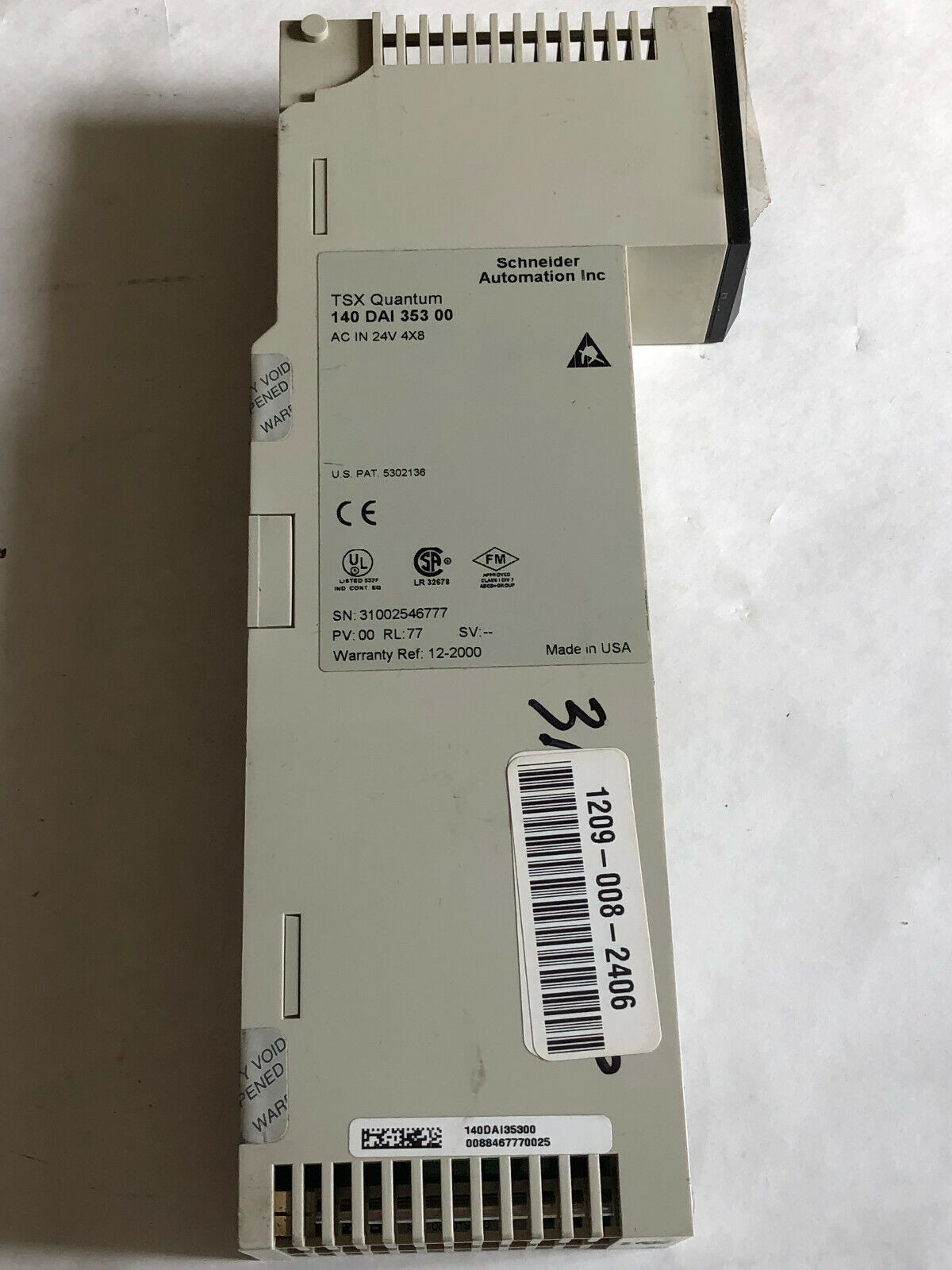 New Schneinder 140-Ddi-353-00 Tsx Quantum  Module,140 Dai 353 00 24 Vac,Ew