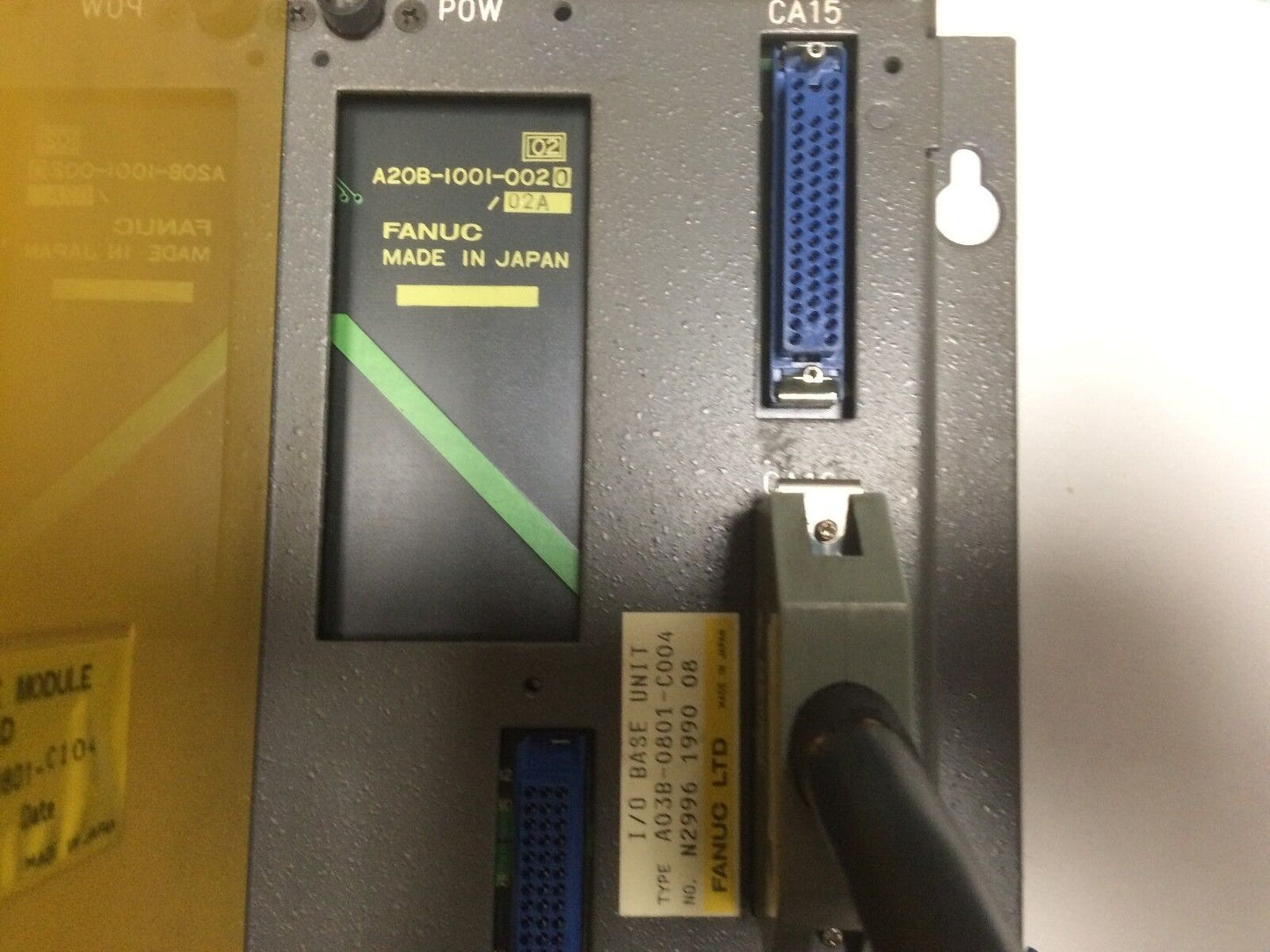 Fanuc Plc Module & Backplane Lot, Pt01a,Oa16d,Od64b,If01d,A03b-0801-C004,Be