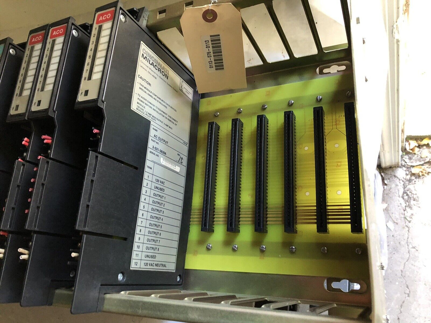 Cincinnati Milacron Plc Iba,Dci,Aco,Rack Chase 3-531-3839A,3-531-3891A/B,Tc