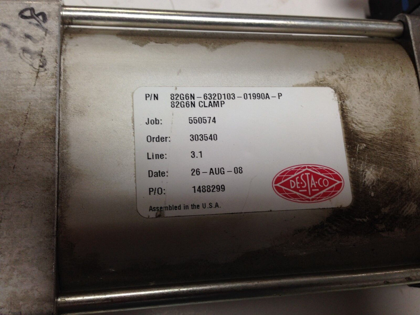 New Destaco 82G6n-632C907-009180B  Pneumatic Clamp,Tj