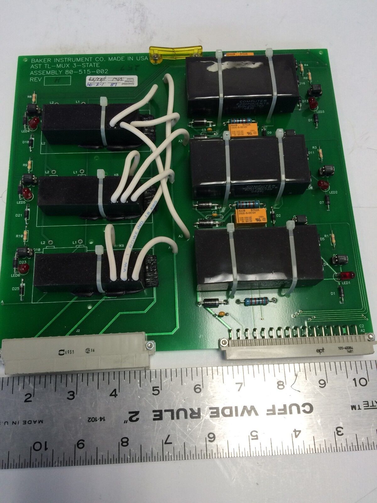 Baker Instrument 80-515-002 Rev.H, Ast Tl-Mux 3-State Control Board,Ag