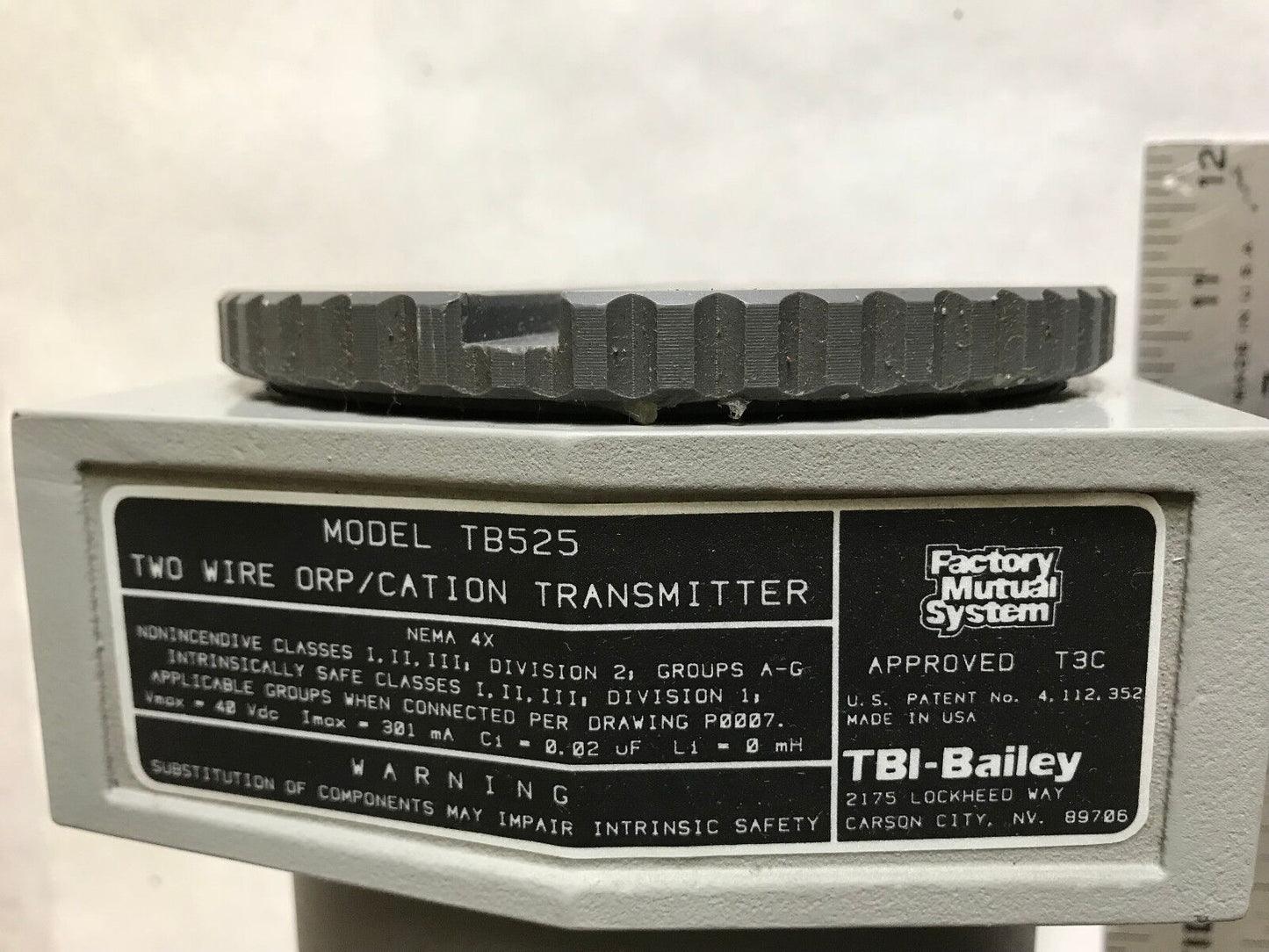 New Tb525 Abb,Tbi-Bailey Orp Two Wire Cation Transmitter,Tbi-Bailey Tb525,Ab