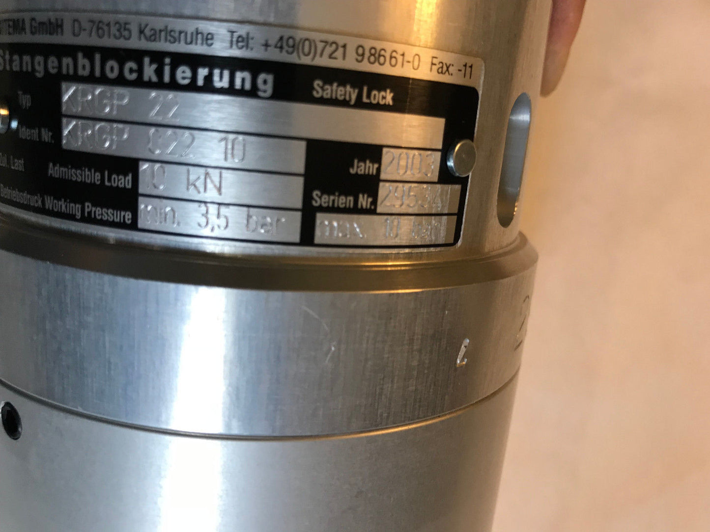 New Stangenblockierung Krgp-22 Pneuamtic Shaft/Cylinder Rod Lock Kpgp 022 10,Sa