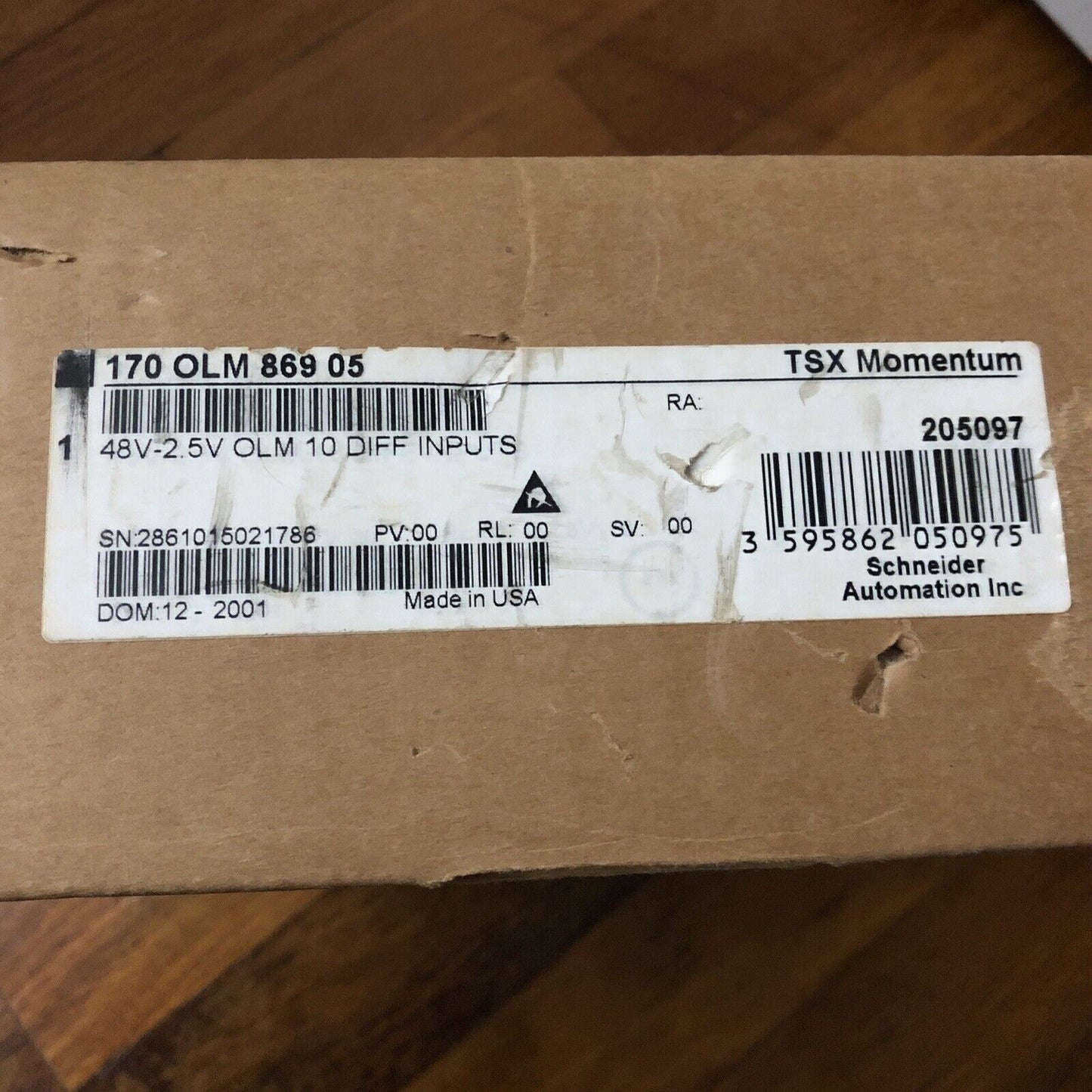 New Schneider 170 Olm 869 05,52045-305-50,Tsx,170Olm 86200 Input 10Pt Dif.,Cs