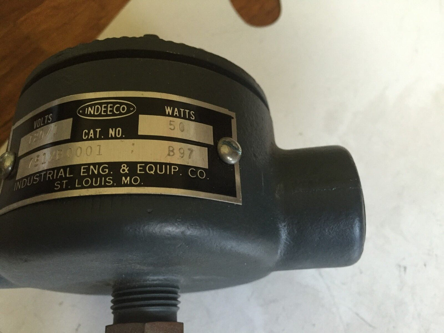 New Indeeco 751Xb0001,120/1 V,50 W Immersion Heater,1/2"Npt,Probe Length: 2",Ba