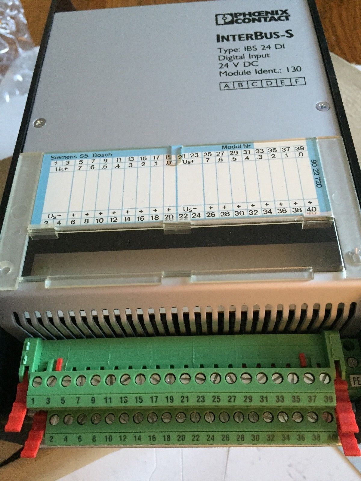 Phoenix Contact Ibs 24 Di,2784010,Interbus-S Digital Input 24Vdc Module 130,Cg
