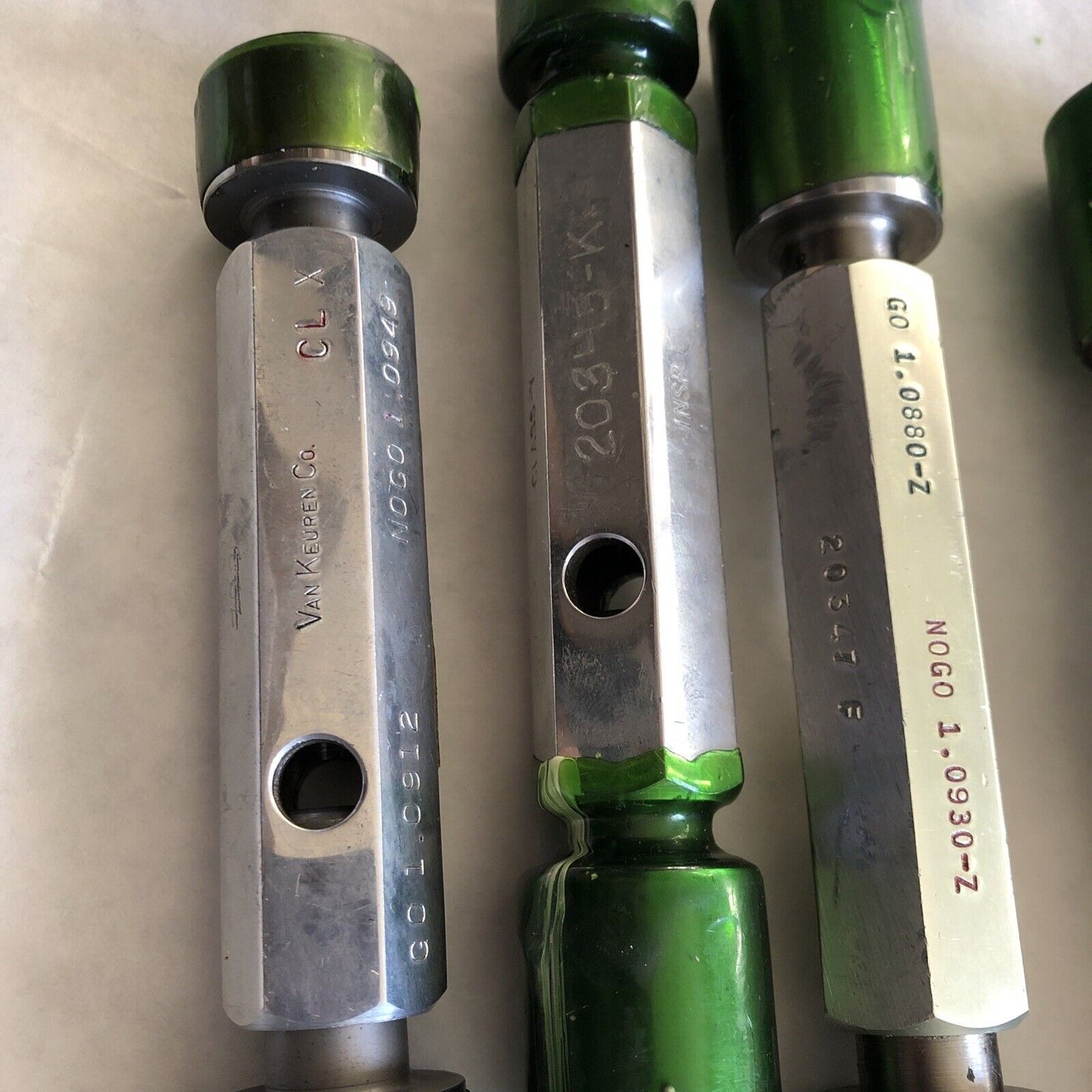 Lot Plug Gage Go Nogo Van Keuren .1.0880,1.0930,1.0912,1.0760,1.008,1.0949,Es