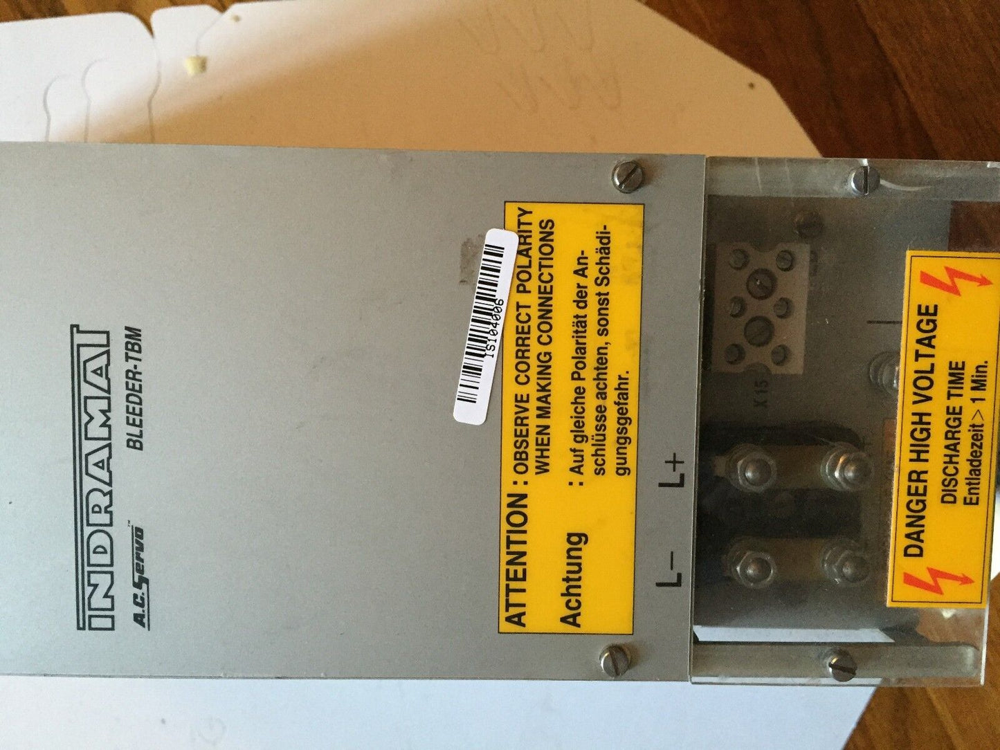 Indramat Tbm-Bleeder 1,1-20-W1/115 Indramat 1.1-20-W1/115 Ac Servo Drive,Fe