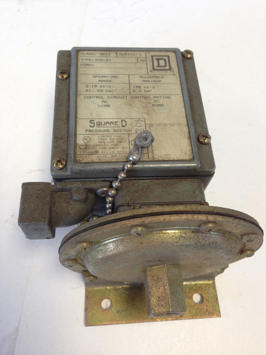 New Square-D 9012-Gaw-21,9012 Gaw-21 Industrial Pressure Switch,2-10 Psi,Se