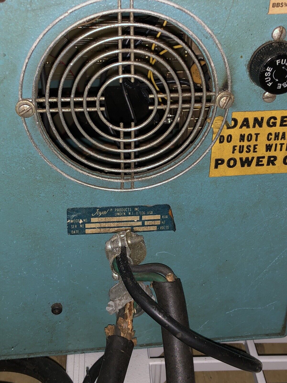 Joyal 63Seh, 63Sih 63Sjh, 63S1h Micro Processor Welding Control,220Vac,60Hz,Da