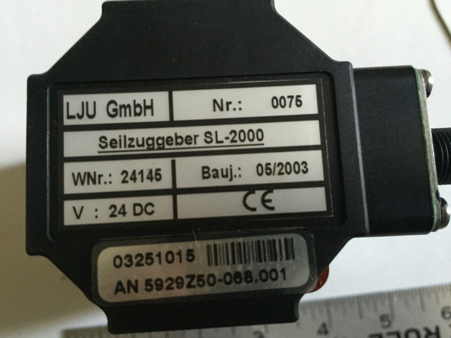 New Lju Gmbh Seilzuggeber Sl-2000,0075 Cable Retractor Actuated Encoder ,Ev