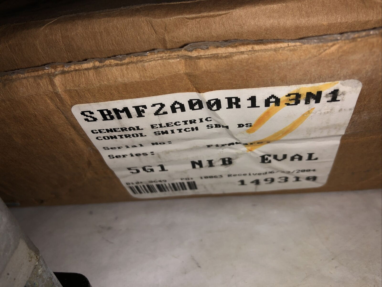 New General Electric Control Switch Sbm Ds Sbmf2a00r1a3n1145,F2a00r1a3n1,Fg