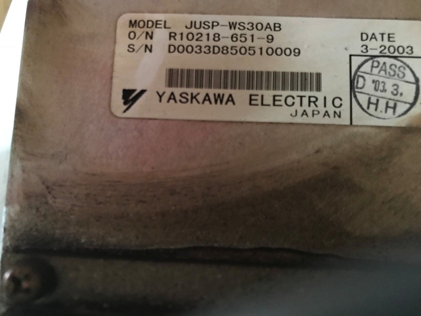 Yaskawa Electric Jusp-Ws30ab Servo Drive,Ay