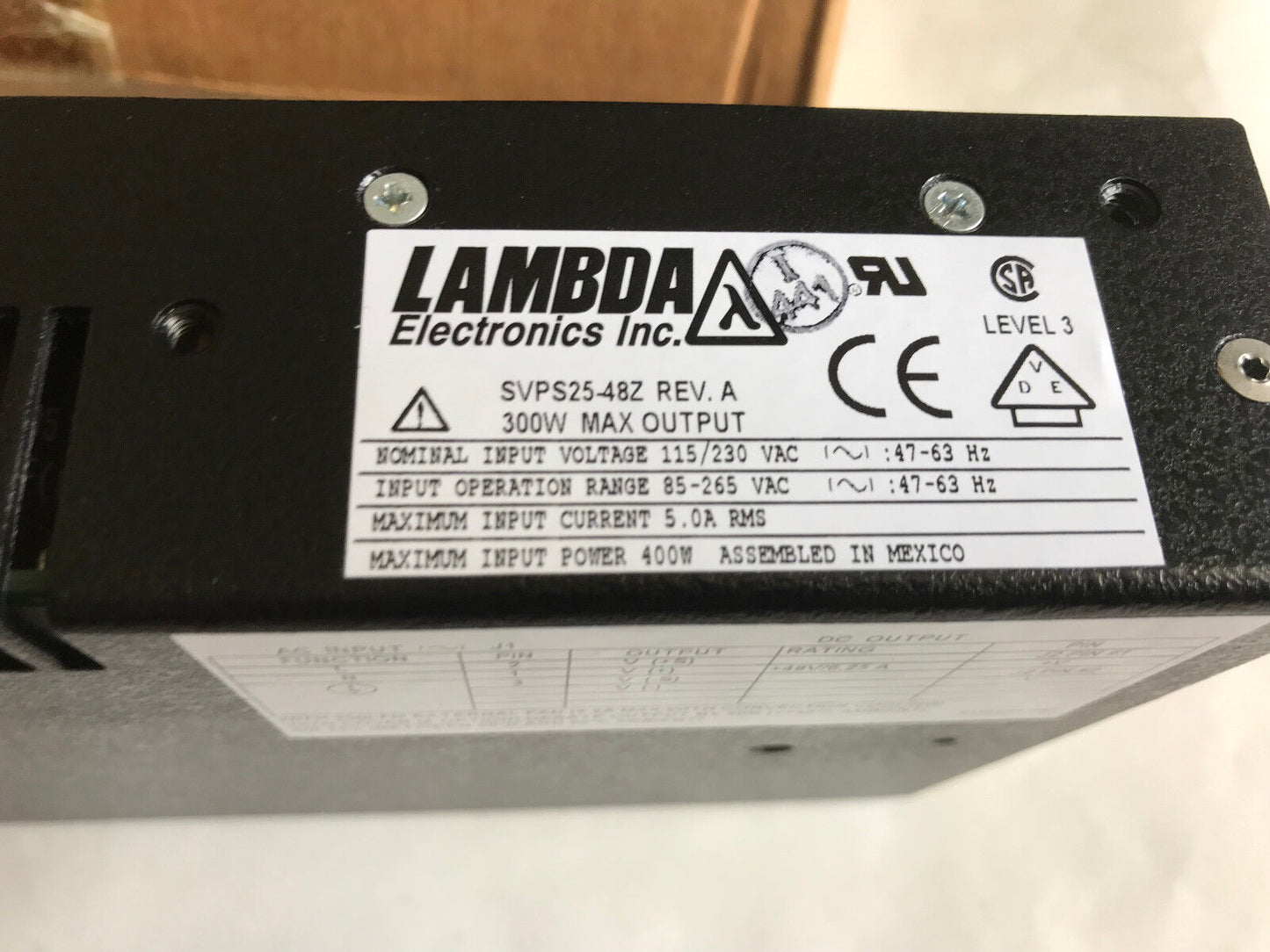 New Lambda Svps2548z Power Supply Svps25-48Z, Svps2548z,Bf,Dg,Et