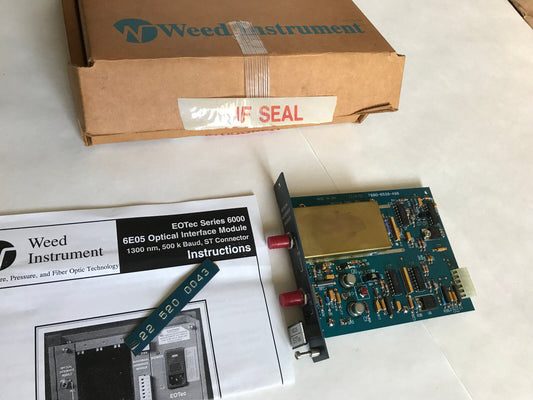 Weed Instrument 6E05 Eotec Optical Interface Module 7880-6538-498 Card 6Eo5,Si