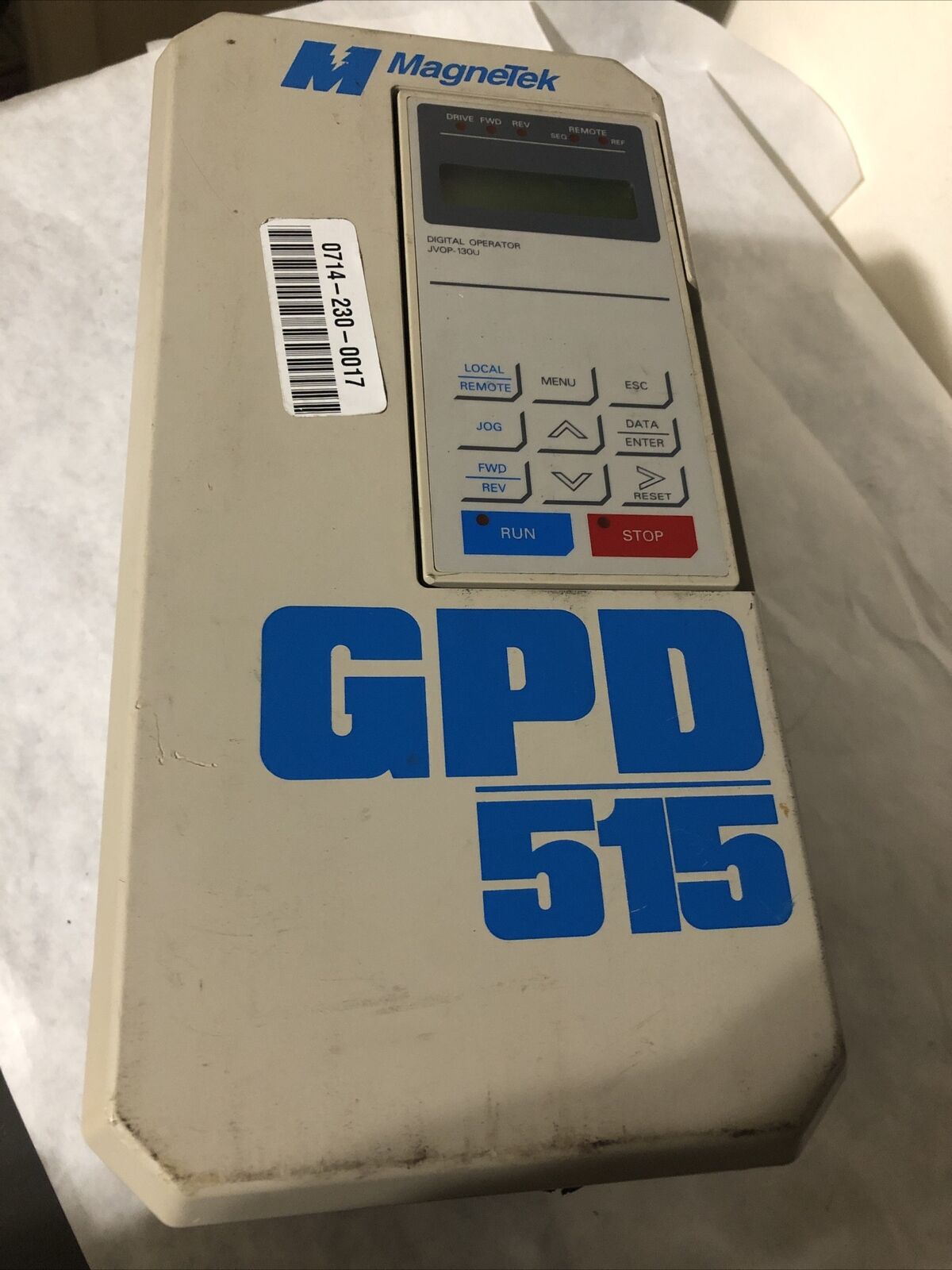Magnetek Cimr-G5u20p4 Ac Drive, 3.9 A, 200-230 Vac, 3-Phase Gpd 515,Ff