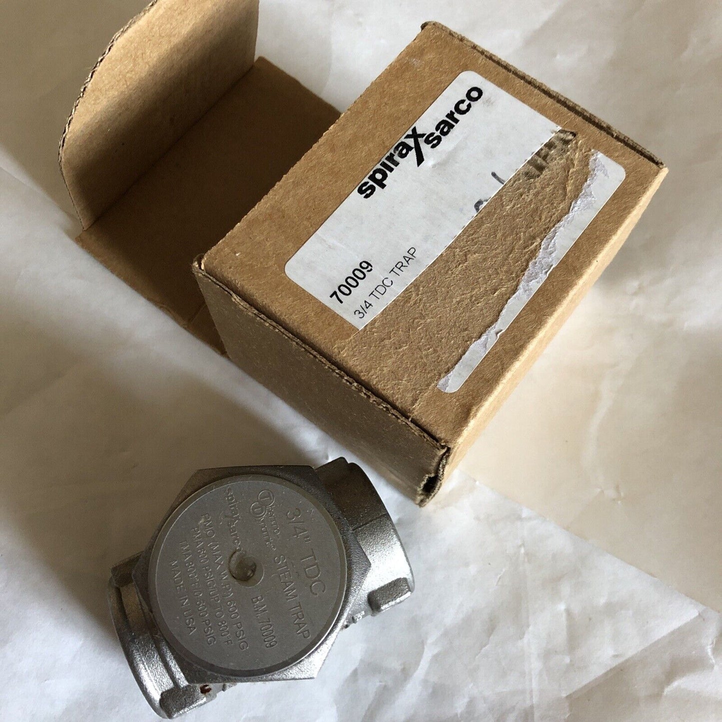3/4 Npt Spirax Sarco Tdc Thermo-Dynamic Steam Trap,Spirax Sarco B.M. 70009,Fi,Bv