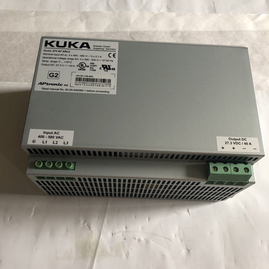New Kuka 27V Nt Krc2 Power Supply Unit 400-530V 3X2.1A-40A 47-63Hz ,Aj
