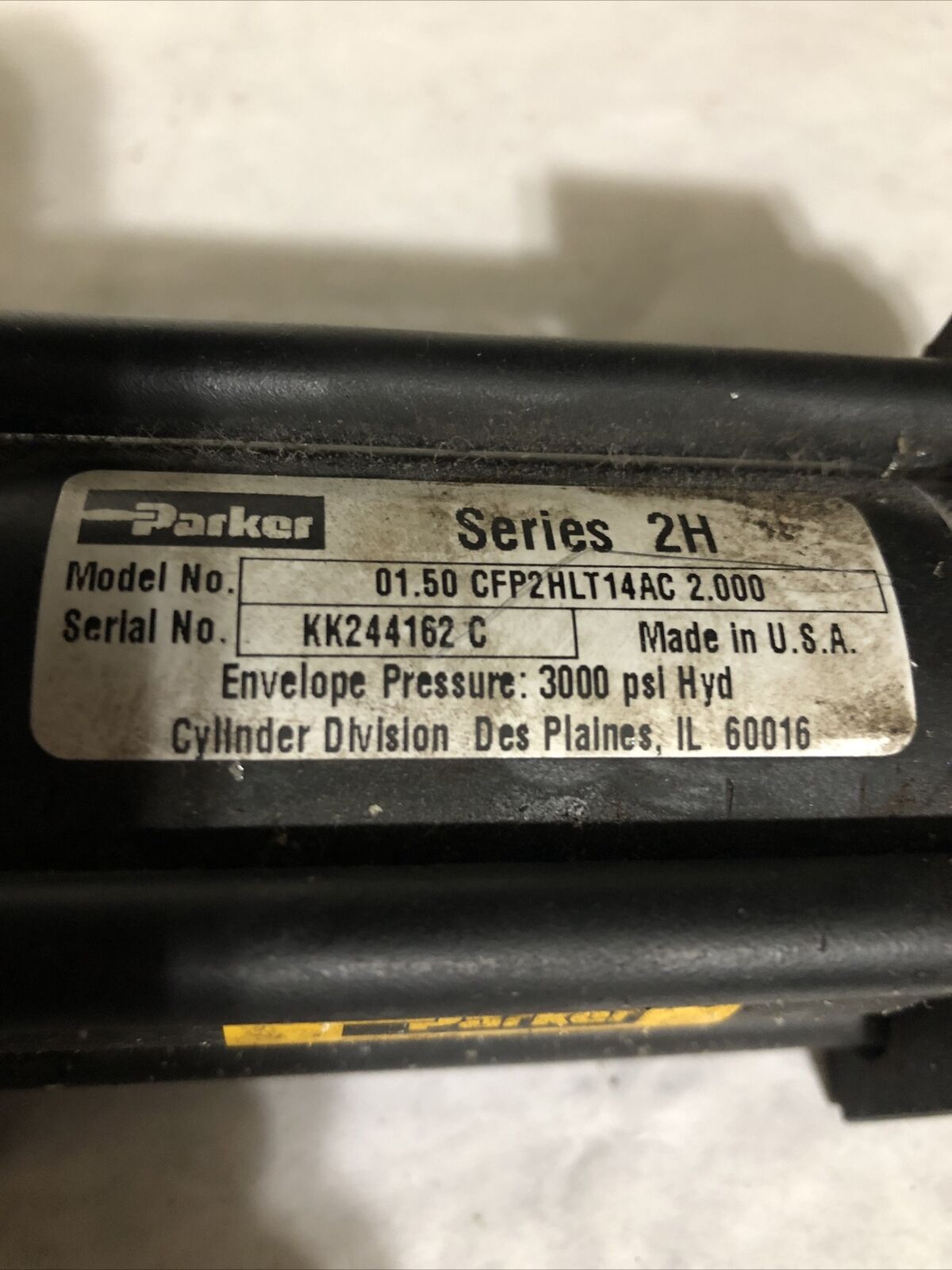 New Hydraulic Valve Parker 01.50 Cfp2hlt14ac 2.000 Cylinder,Ff