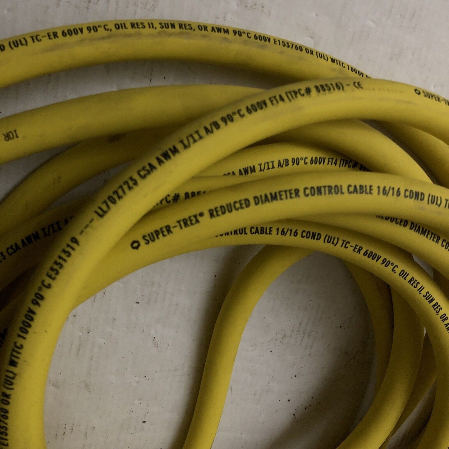 Super-Trex 85356,85356-1Pc Reduced Diameter Control Cable,E331319,Ll702723,Cv