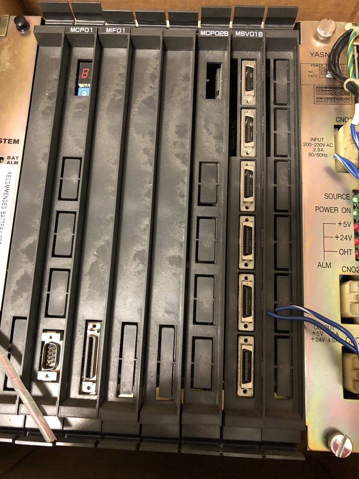 Yaskawa Cps-18Fb Yasnac Cnc Control, Mcp01,Mif01,Mcp02b,Msv01b,Cps-18Fb,Ez