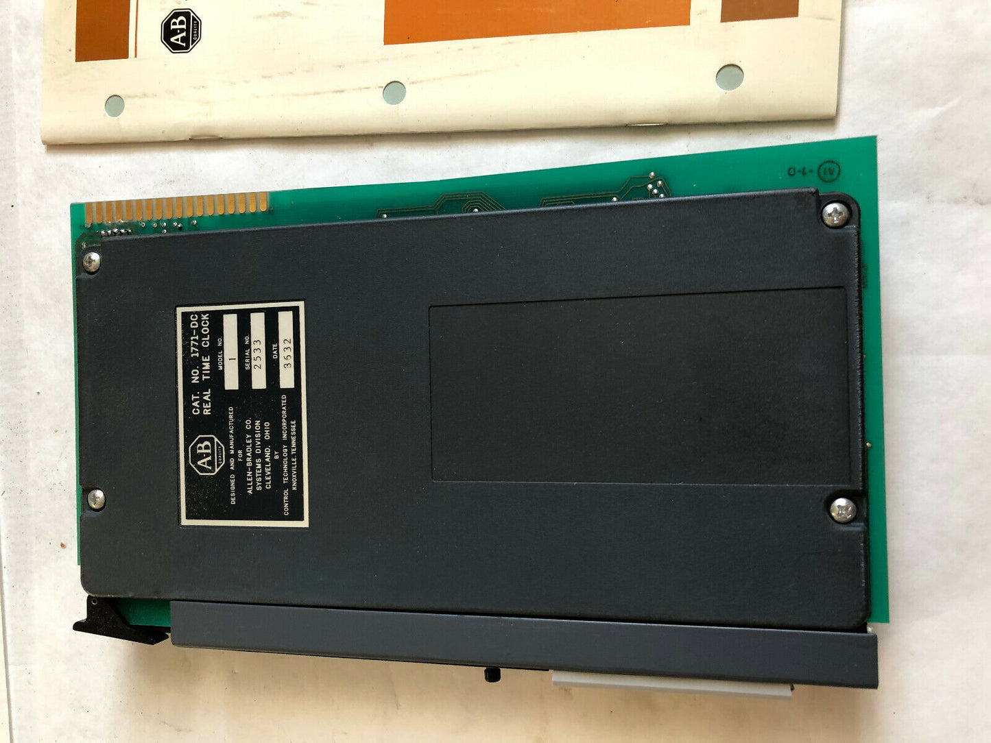 Allen Bradley 1771-Dc  Real Time Clock Module ,Tl