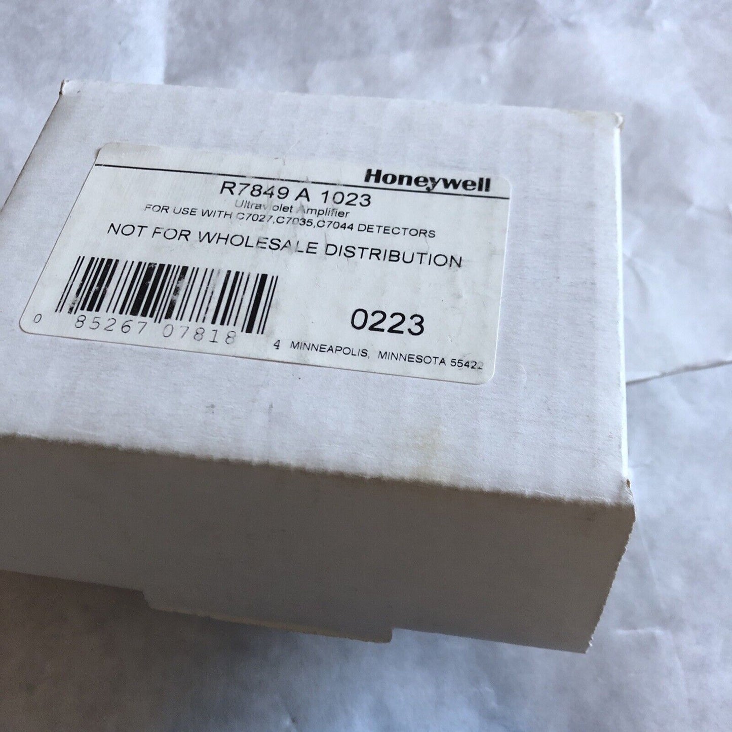 New Honeywell R7849a1023 Ultraviolet Flame Amplifier,Ed