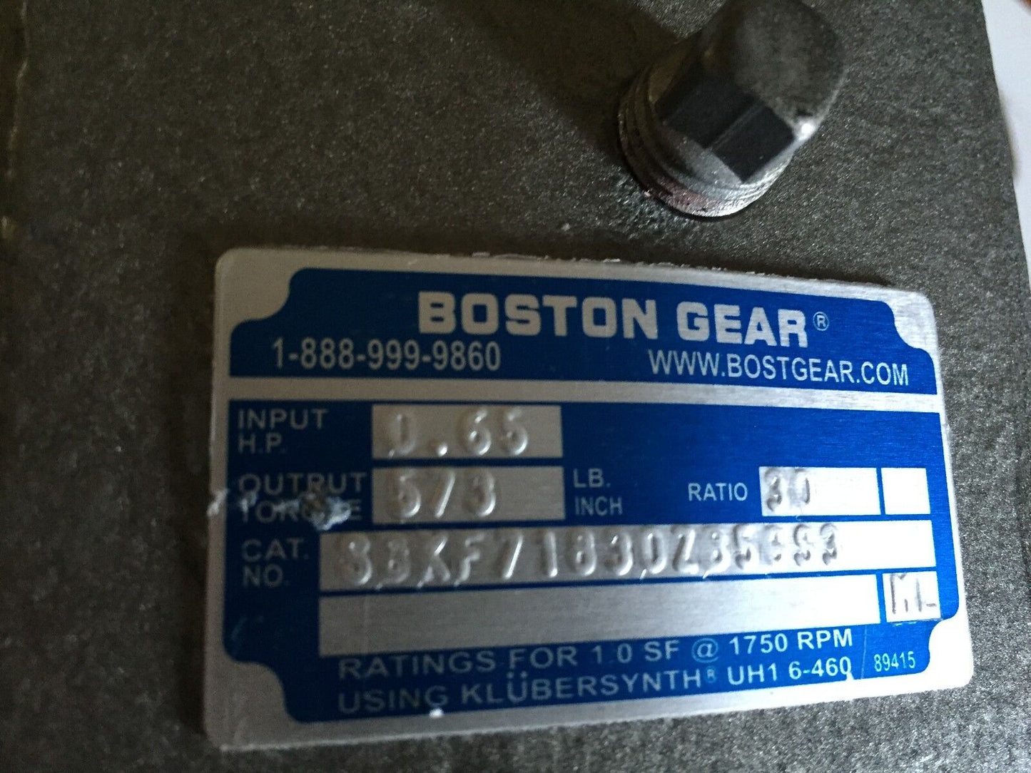 Boston Gear S8kf71830z356s3,S8kf71830z356s3 Gear Reducer,Ratio 30:1,0.65,573,Bk