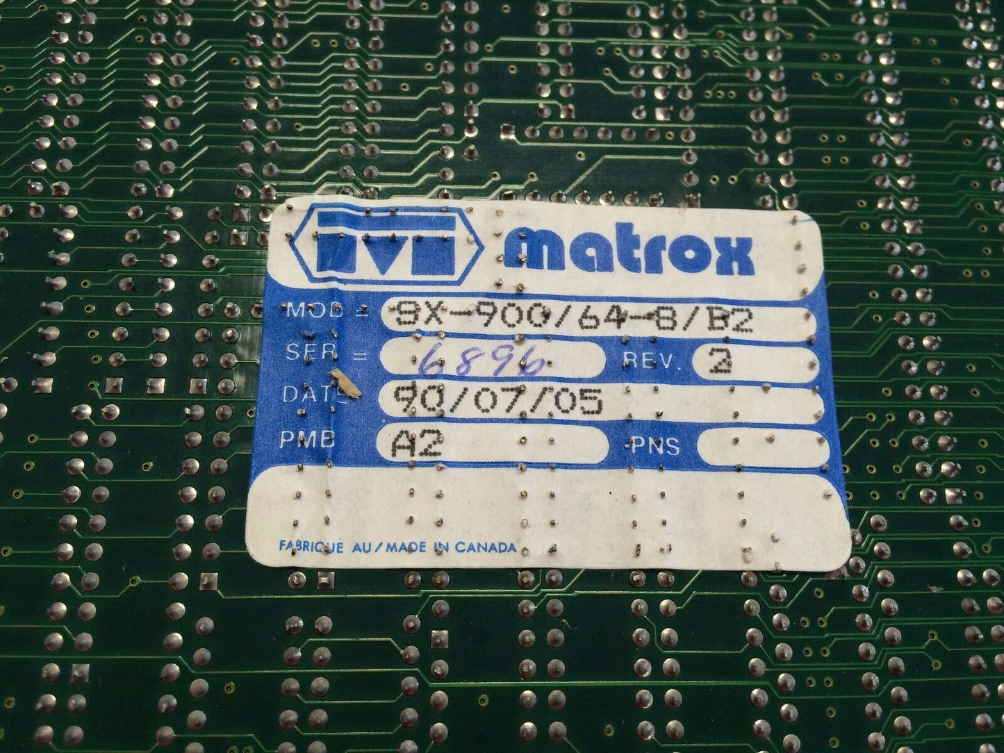 New Matrox Sx-900/64-8/B2 Imaging  Sx-900 214-06-02 For Bailey Infi90 Mcs,Sk