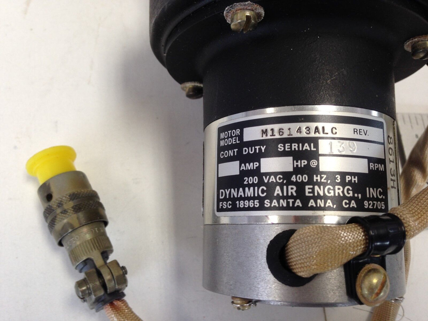 New Dynamic Air M16143alc Aircraft Centrifugal Fan G050m,20 Cfm,200 Vac,C050m,Dl