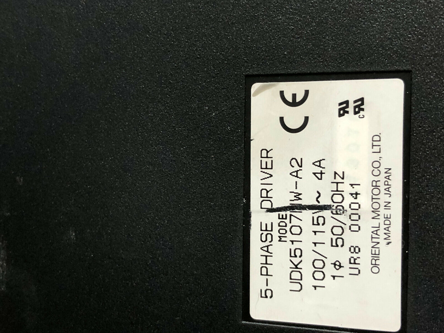 Vexta Udk5107nw-A2 Stepper 5-Phase Driver 4Amp 100/115V,Drv5ul,Uok5107nw-A2,Cl