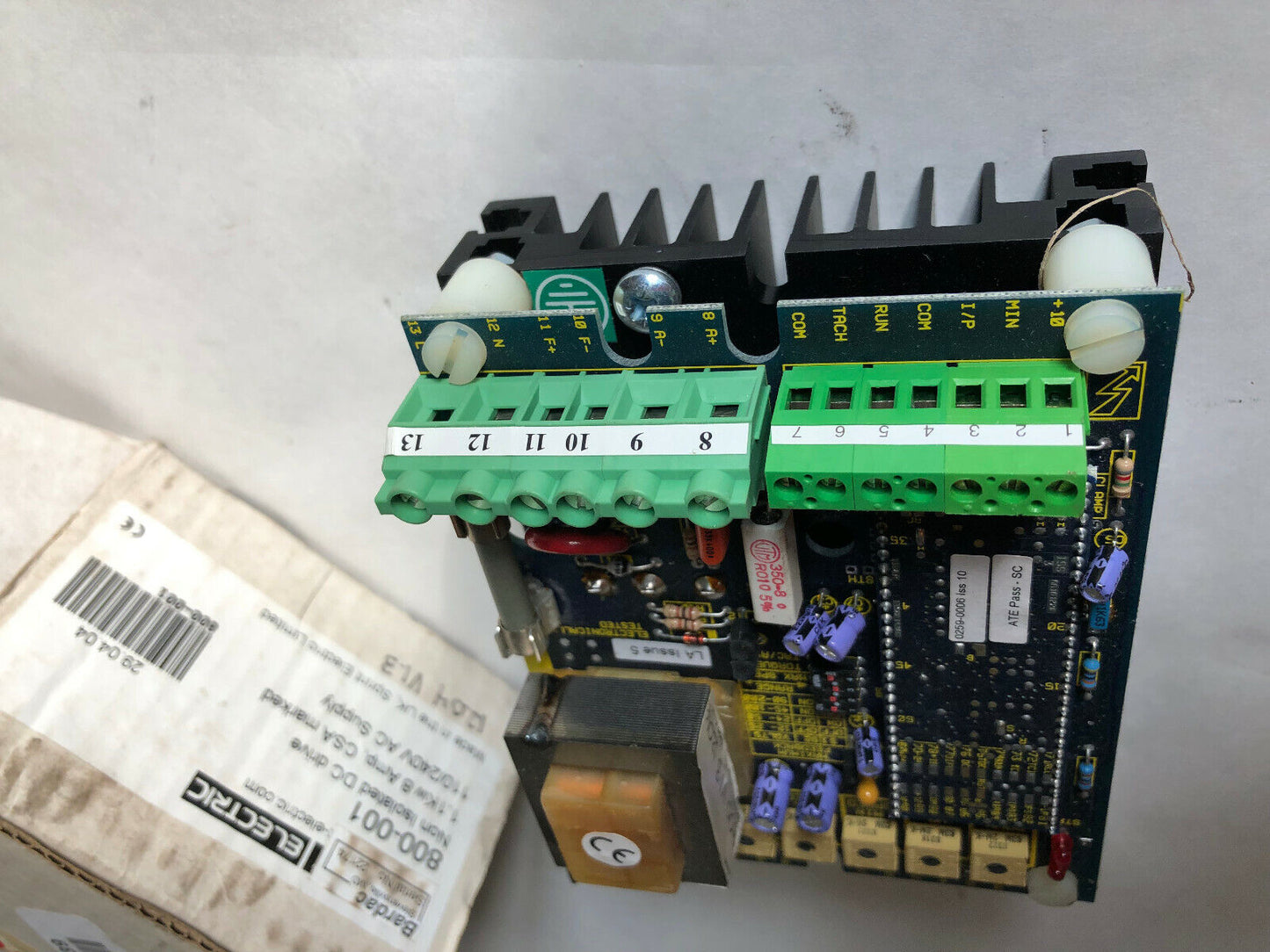 New Bardac 800-001,800 Non Isolated Dc Drive,1.1Kw 8Amp,Csa Marked 110/240Vac,Sk