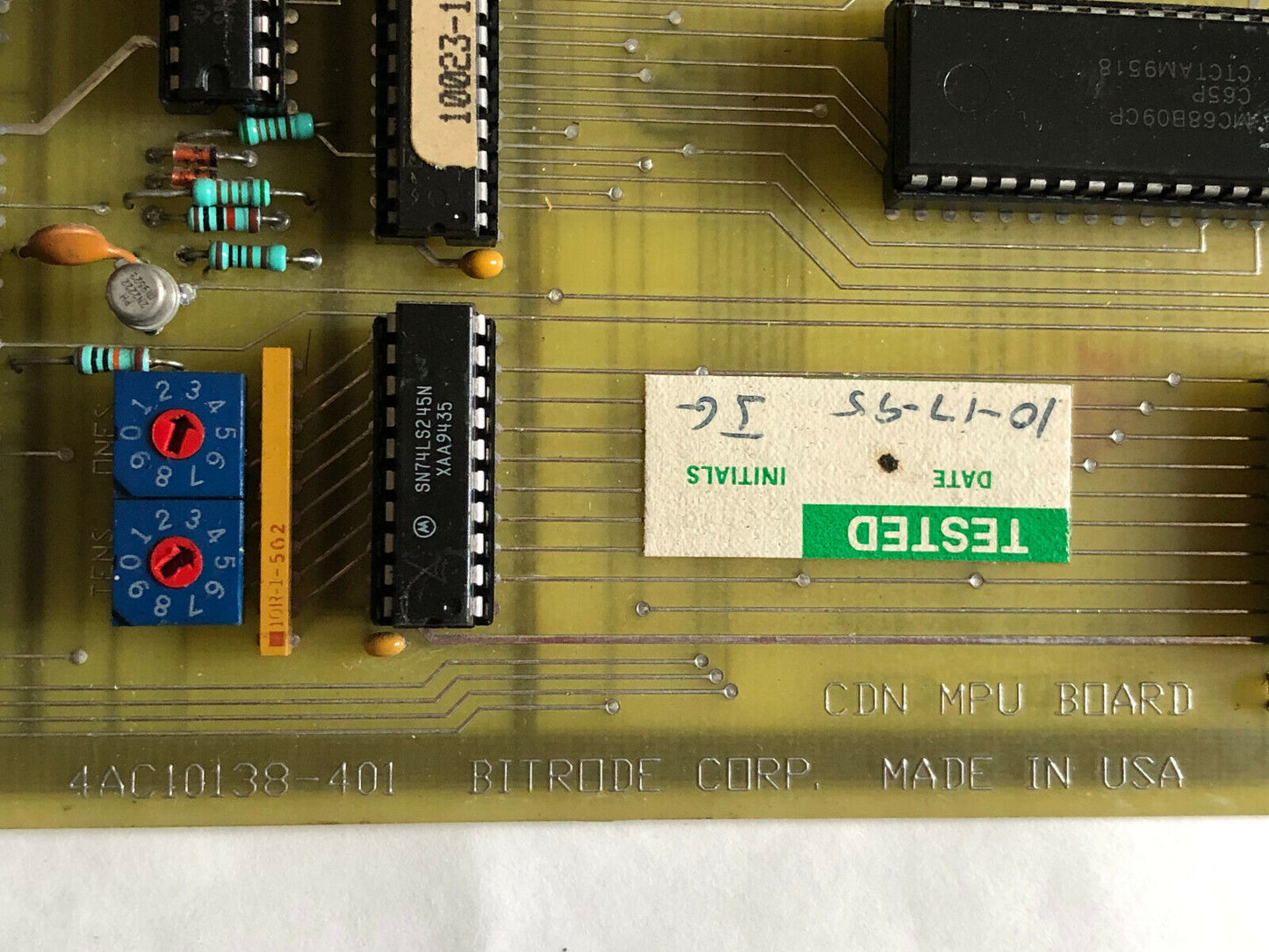 Bitrode 4Ac10138401 Pcb Circuit Plc Board 4Ac10138-401 Cdn Mpu Board,Sj