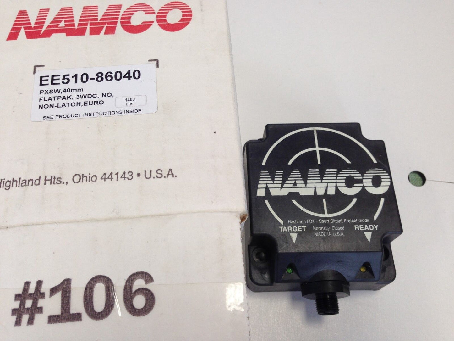 New Namco Ee510-86040 Proximity Switch 40Mm Sh Fp 3Wdc No Nlscp Eur,Fk