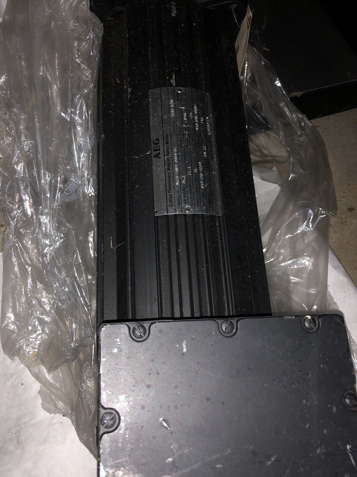 Aeg Gettys M33y-Snry-Y004-1C ,76.1 Dc Servo Motor, 24Vdc,Te