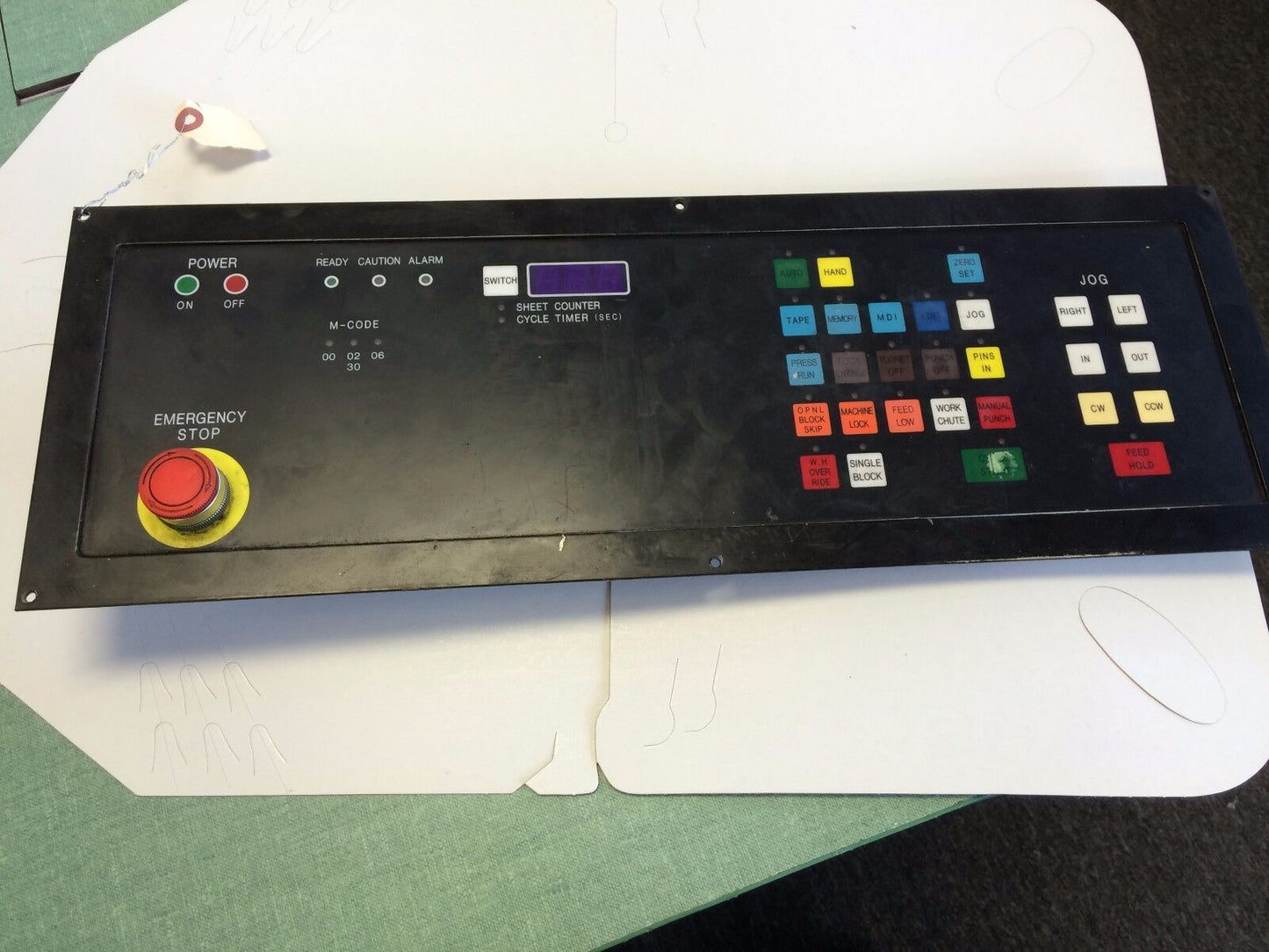 Weidemann Centrum-2000 Turret Press Operator Interface Panel Oyd-142 (B),Sj,Bc