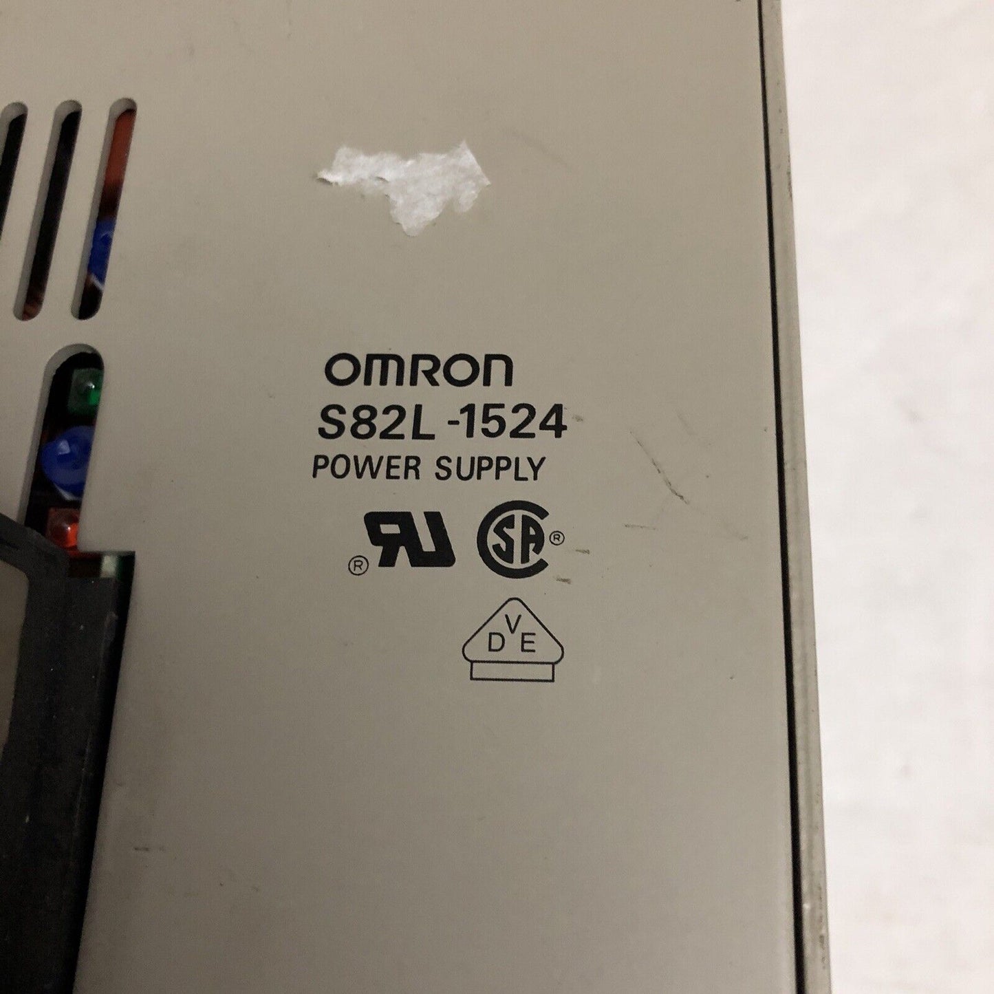 Omron S82l-1524 Power Supply, 100-240 Vac, 24 Vdc,Cy